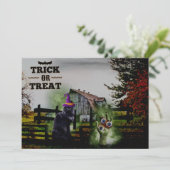 *~* Ghosts Hands Eyes Black Cat HALLOWEEN CARTE (Debout devant)