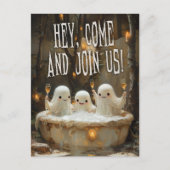 Ghosts Jacuzzi Budget Adulte Halloween invitation (Devant)