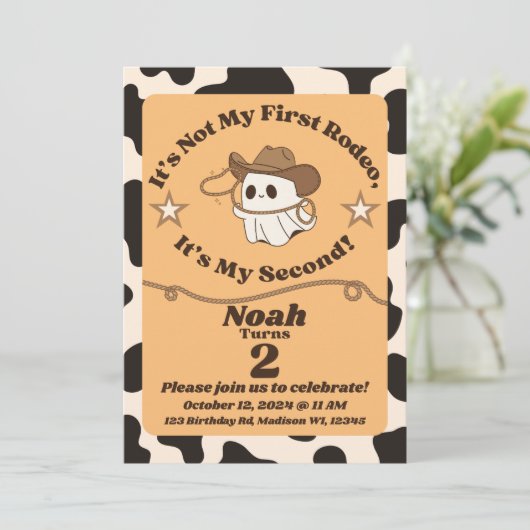 Ghosts "Not My First Rodeo" 2e Invitation d'annive (Debout devant)