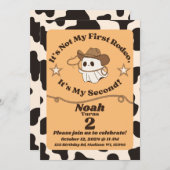 Ghosts "Not My First Rodeo" 2e Invitation d'annive (Devant / Derrière)