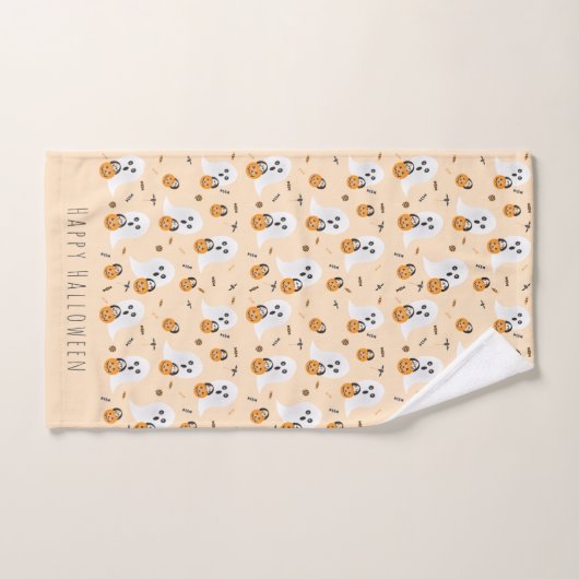 Ghosts of het behandelen van pompoenpompelpatroon bad handdoek (Handdoek)