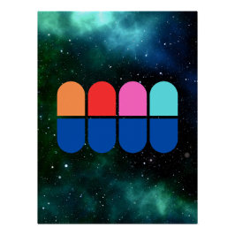 Ghosts of the Cosmos - colourful Perfect Poster