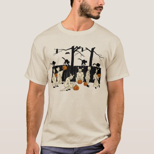 Ghosts op Parade  Halloween Shirt (Voorkant)