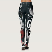 "Ghosts over mensen elke dag" Leggings (Achterkant)