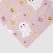 Ghosts Patroon Roze Tissue Paper Tissuepapier (Detail)