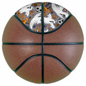 Ghosts Spooky en griezelige Schattigee Monsters Basketbal (Rechts)