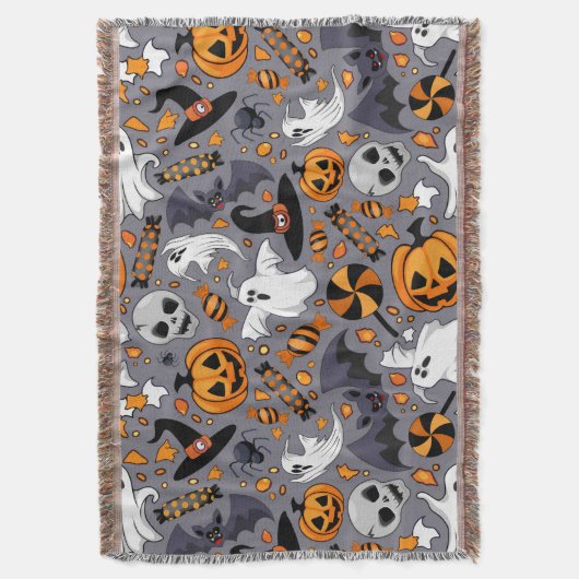 Ghosts Spooky en griezelige Schattigee Monsters Deken (Voorkant Verticaal)