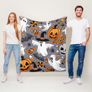 Ghosts Spooky en griezelige Schattigee Monsters Fleece Deken