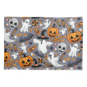 Ghosts Spooky en griezelige Schattigee Monsters Kussensloop (Achterkant)