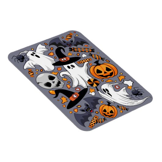 Ghosts Spooky en griezelige Schattigee Monsters Magneet (Rechterzijde)