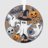 Ghosts Spooky en griezelige Schattigee Monsters Ornament (achterkant)