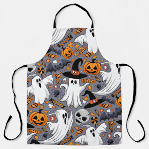 Ghosts Spooky en griezelige Schattigee Monsters Schort