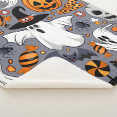 Ghosts Spooky en griezelige Schattigee Monsters Sherpa Deken (3/4)