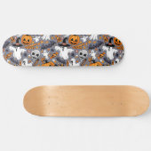 Ghosts Spooky en griezelige Schattigee Monsters Skateboard (Horizontaal)