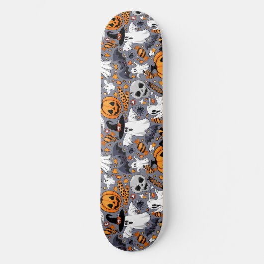 Ghosts Spooky en griezelige Schattigee Monsters Skateboard (Voorkant)
