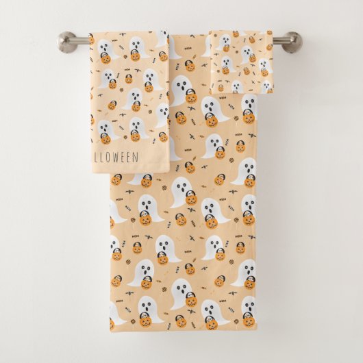 Ghosts Trick Ou Traiter Citrouille Motif Pail (En situation)