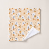 Ghosts Trick Ou Traiter Citrouille Motif Pail (Gant de toilette)