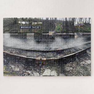 Ghosts van een spoorweg. legpuzzel