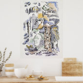 Ghosts van Paul Nash: Betoverend mooie kunst Poster (Keuken)