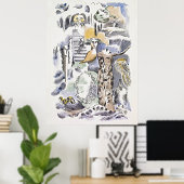 Ghosts van Paul Nash: Betoverend mooie kunst Poster (Thuiskantoor)