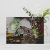 *~* Ghosts waarnemen Scary Trees HALLOWEEN CARD (Staand voorkant)