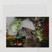 *~* Ghosts waarnemen Scary Trees HALLOWEEN CARD (Voorkant / Achterkant)