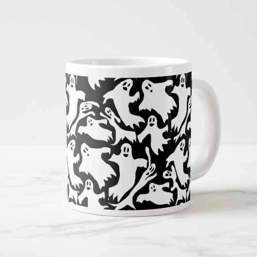 Ghosty Pattern Jumbo Coffee Mok (Voorkant rechts)