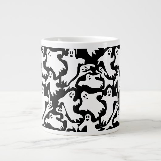 Ghosty Pattern Jumbo Coffee Mok (Voorkant)