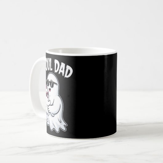Ghoul Dad Shirt Men Daddy Soky Halloween Ghost Cos Koffiemok (Voorkant links)