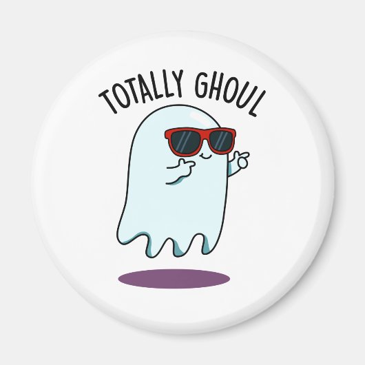 Ghoul Funny Cool Halloween Ghost Pun Magneet (Voorkant)