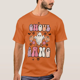 Ghoul Gang Groovy Hey Boo Pumpkin Boo Crew Hwe T-shirt