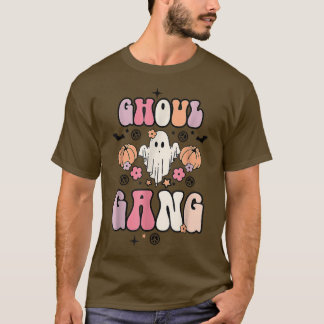 Ghoul Gang Groovy Hey Boo Pumpkin Boo Crew Hwe T-shirt