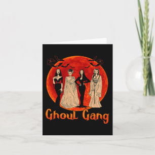 Ghoul Gang Horror Gothic Queens Halloween Bruid Fu Kaart