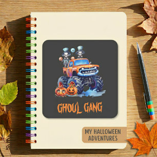 Ghoul Gang Monster Truck Halloween Sticker