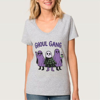 Ghoul Gang Schattig Geesten Team Halloween Koffie T-shirt