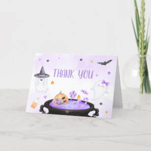 Ghoul Halloween Baby shower Bedankkaart