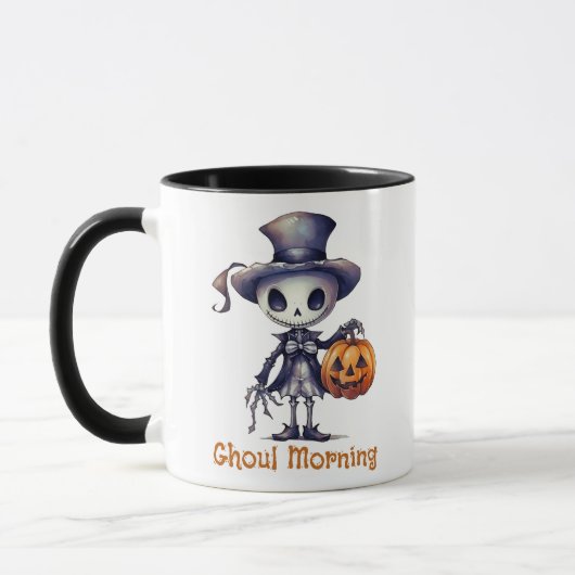 Ghoul Morning Ghoul Skeleton Halloween Mug (Gauche)