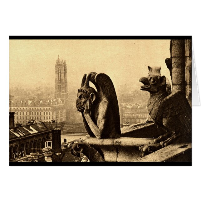 Ghoul Notre Dame, Parijs Frankrijk 1912  (Voorkant Horizontaal)