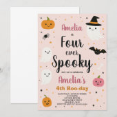 Ghoul-tastic Quatre Enfants Halloween Invitation d (Devant / Derrière)