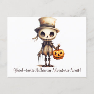 Ghoul-tastische Halloween avonturen wachten op Hal Feestdagenkaart
