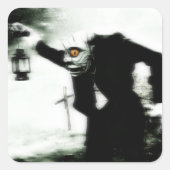 Ghoul Vierkante Sticker (Voorkant)
