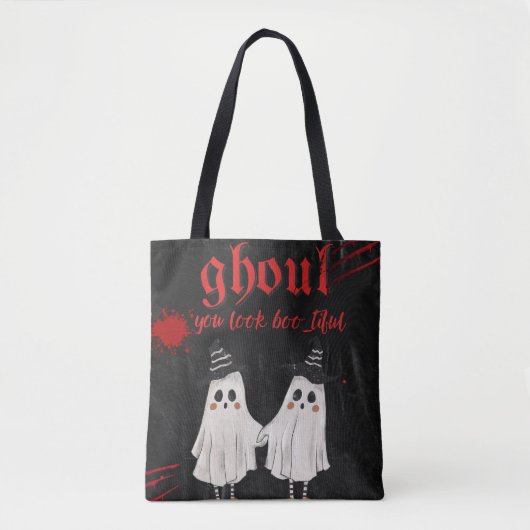 Ghoul You Look Boo-tiful Funny Halloween Tote Bag (Devant)