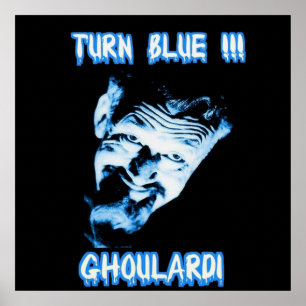 Ghoulardi (Draaigblauw)  Poster van Matte