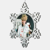 Ghoulardi (op de set-2) Pewter Snowflake Ornament (Rechts)