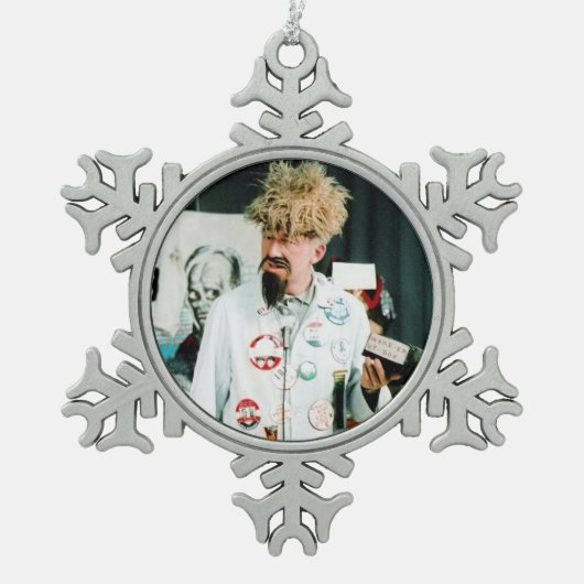 Ghoulardi (op de set-2) Pewter Snowflake Ornament (Voorkant)