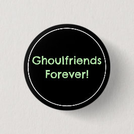 Ghoulfriends voor altijd! pastelkleurige Gothic Ronde Button 3,2 Cm