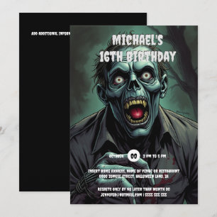 Ghoulish ghoul vampier monster spooky volwassenen kaart