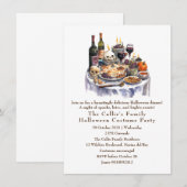 Ghoulish Halloween Diner Party Kaart (Voorkant / Achterkant)