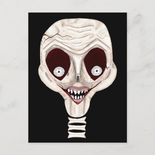 Ghoulish schedel Briefkaarten (Voorkant)