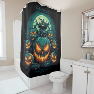 Ghoulish schittering douchegordijn